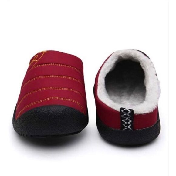 CEVILLE - L Sz 7.5 (38) Red Quilted Nylon Slippers. EVA Sole & Fleece Lining NWT - Picture 11 of 16